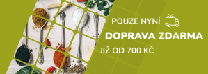 Doprava zdarma od 700 Kč