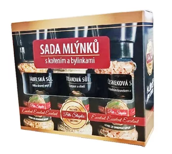 Prázdná dárková krabička pro 3 ks mlýnků